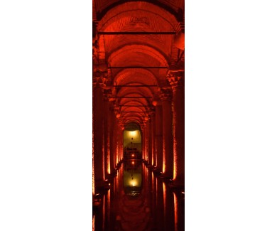 Наклейка на дверь Цистерна Базилика, подземное водохранилище